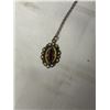 Image 2 : ANTIQUE GOLD FILLED CHAIN W/ AMETHYST PENDANT NECKLACE MARKED 1/20 12K