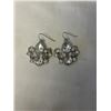 Image 1 : VINTAGE PAIR OF CRYSTAL RHINESTONES DANGLE EARRINGS