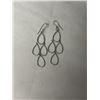 Image 1 : PAIR OF STERLING SILVER DANGLE EARRINGS