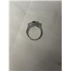 Image 3 : VINTAGE STERLING SILVER W/ 3 STONES RING, HAND CRAFTED MARKED 925, HALLMARK, SIZE 10