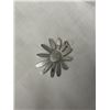 Image 1 : LARGE STERLING SILVER FLOWER PENDANT MARKED 925