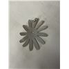 Image 2 : LARGE STERLING SILVER FLOWER PENDANT MARKED 925