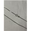 Image 2 : EXTRA LENGTH STERLING SILVER CHAIN, 24" LENGTH MARKED 925 ITALY, FNA TESTED