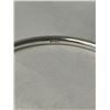 Image 2 : SOLID STERLING SILVER OPEN CUFF BANGLE W/ 2 STARS, MARKED 925