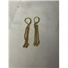 Image 1 : PAIR OF VINTAGE GOLD DANGLE EARRING, UNMARKED
