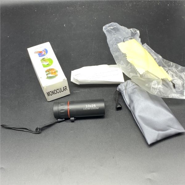 NEW HIGH-DEFINITION MONOCULAR TELESCOPE WITH 10X25 MAGNIFICATION, MANUAL FOCUS