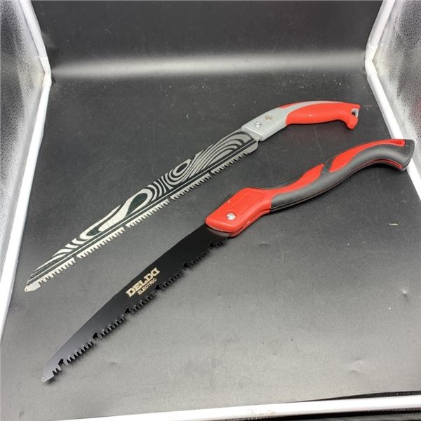 GERMAN STYLE LARGE HEAVY-DUTY METAL PRUNING AND LUMBER SAW WITH NEW HAND PRUNING RUGGED STEEL FOLDIN