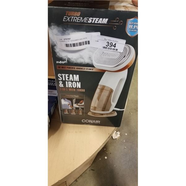 CONAIR 2 IN 1 STEAMER AND IRON