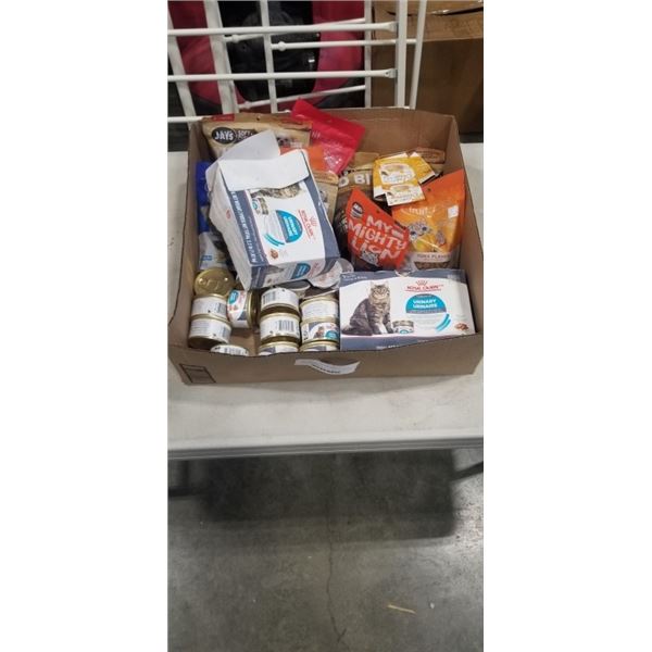 BOX OF NEW PET FOOD