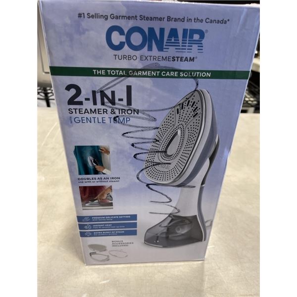 CONAIR 2 IN 1 STEAMER AND IRON