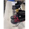 Image 2 : FOUR PAIRS OF NEW SIZE 8 WINTER BOOTS SHOES AND EDDIE BAUER BOOTS