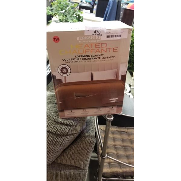 BERKSHIRE HEATED LOFTMINK BLANKET 62X84