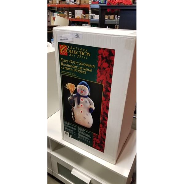 HOLIDAY COLLECTION FIBER OPTIC SNOWMAN