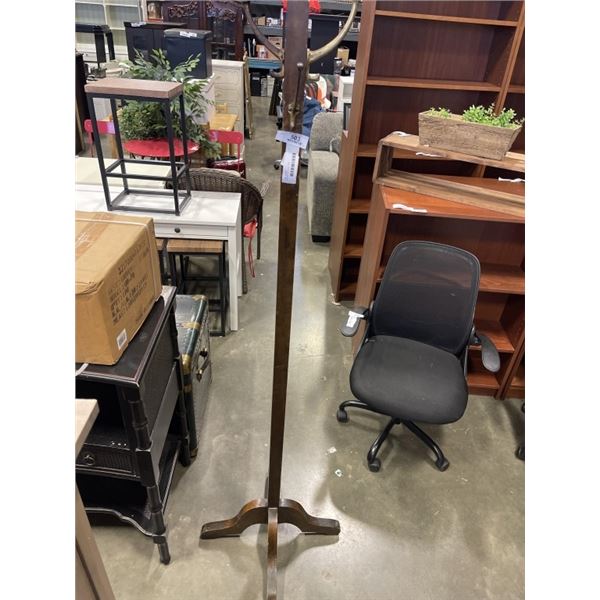ANTIQUE OAK COAT TREE