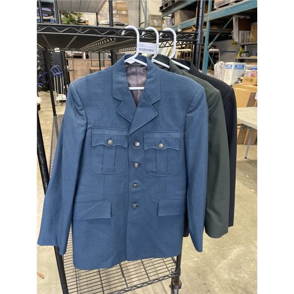 3 SUIT JACKETS - 1 DOUBLE BREASTED