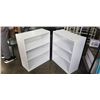 Image 1 : 2 WHITE BOOKSHELVES, 32 INCH TALL, 25 WIDE
