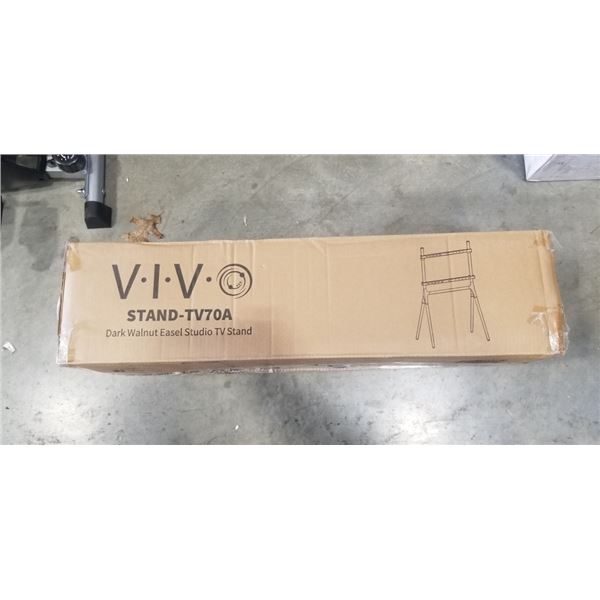 VIVO DARK WALNUT EASEL STUDIO TV STAND