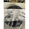 Image 2 : NEW BLACK 200FT INDOOR / OUTDOOR HEAVY DUTY LIGHTED 3 WIRE EXTENSION CORD, 14AWG