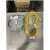 Image 1 : NEW 25FT AND 3FT HEAVY DUTY INDOOR OUTDOOR LIGHTED 3 WIRE EXTENSION CORDS