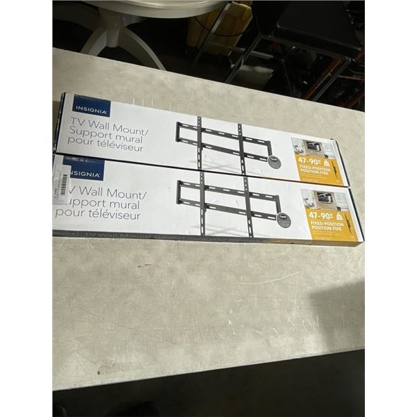 2 INSIGNIA 47-90 INCH FIXED POSITION TV WALL MOUNTS