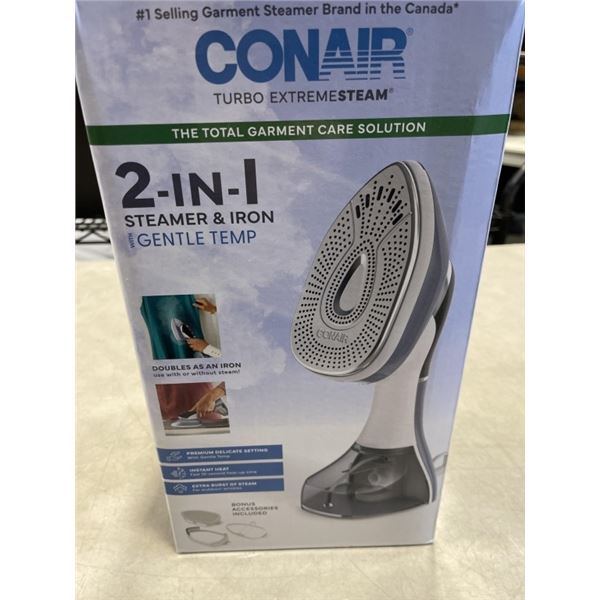 CONAIR 2 IN 1 STEAMER AND IRON