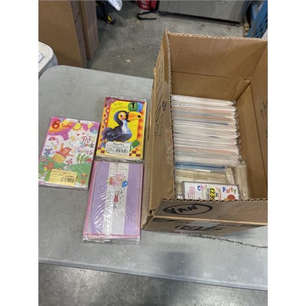 CASE OF BIRTHDAY CARDS AGES 1-18, ALL NEW, SOME VINTAGE FROM ENGLAND