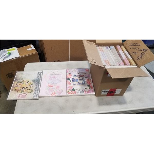 CASE OF NEW ENGAGEMENT AND FIANCEE GREETING CARDS, SOME VINTAGE FROM ENGLAND