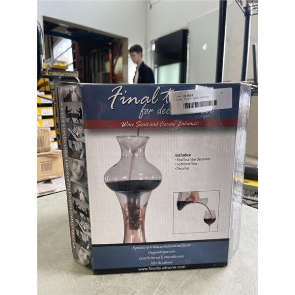 FINAL TOUCH WINE AERATOR