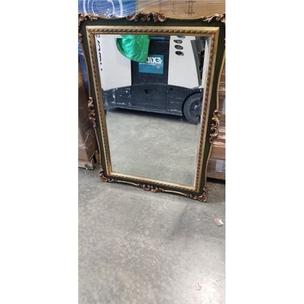BEVELLED GUILT FRAME MIRROR, 44 X 32