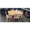 Image 1 : PINE DINETE TABLE WITH 4 CHAIRS