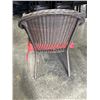 Image 3 : RATTAN PATIO ARMCHAIR WITH CUSHION