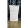 Image 1 : WHITE 8 CUBICLE STORAGE UNBIT WITH DRAWERS AND DOORS