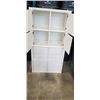 Image 2 : WHITE 8 CUBICLE STORAGE UNBIT WITH DRAWERS AND DOORS