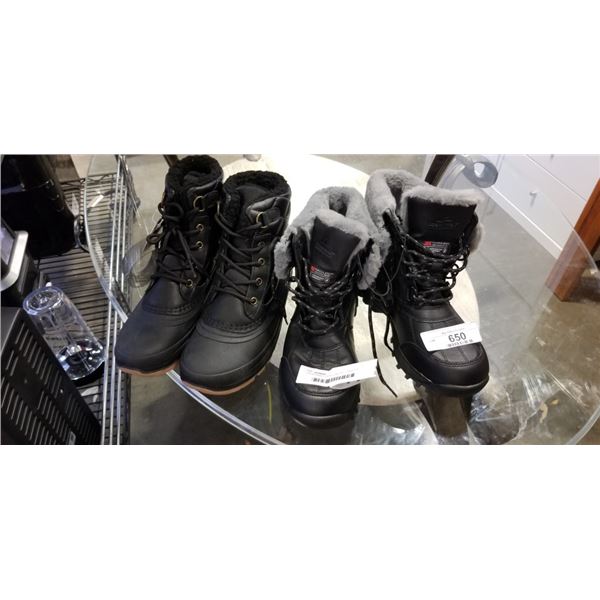 2 NEW PAIRS LADIES 3M SIZE 7 WINTER BOOTS
