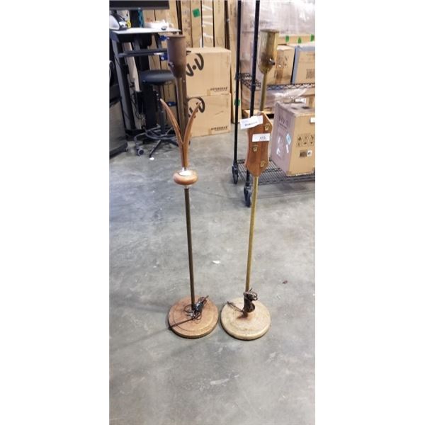 2 ANTIQUE FLOOR LAMPS