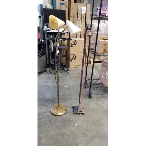 2 ANTIQUE FLOOR LAMPS