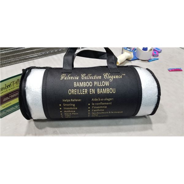 BRAND NEW BAMBOO QUEENSIZE BREATHABLE SUPER SOFT PILLOW, RETAIL $99