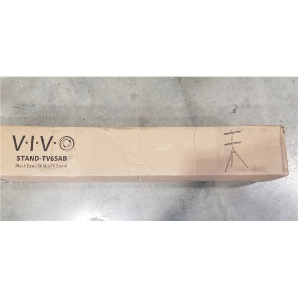 VIVO BLACK EASEL STUDIO TV STAND