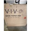 Image 1 : VIVO WHITE 60X30 ELECTRIC SIT TO STAND DESK WITH GRAY SINLE MOTOR ELECTRIC DESK FRAME