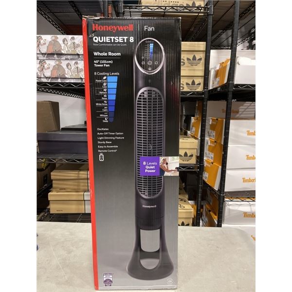 HONEYWELL QUIET 8 SPEED 40" OSCILLATING TOWER FAN - TESTED WORKING