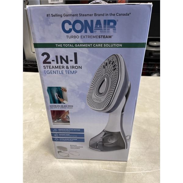 CONAIR 2 IN 1 STEAMER AND IRON