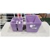 Image 1 : 5 PURPLE PLASTIC BASKETS