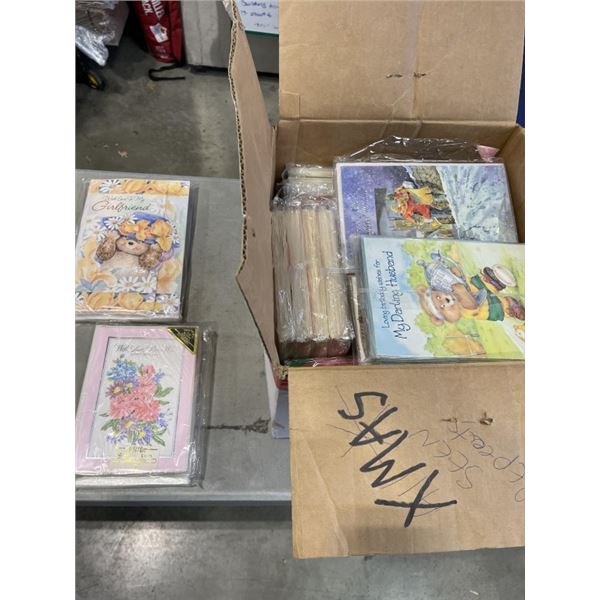 CASE OF NEW SEASONAL GREETING CARDS, CHRISTMAS AND EASTER, SOME VINTAGE FROM ENGLAND