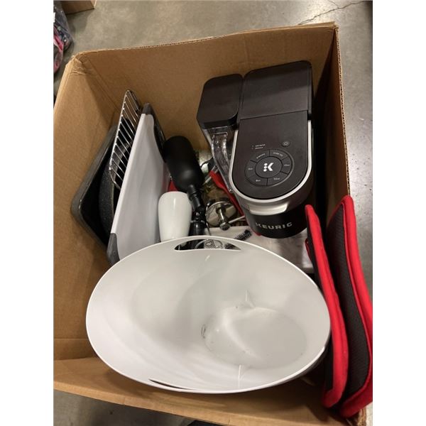 HOUSEHOLD AND KITCHEN ITEMS INCLUDING KEURIG COFFEE POT
