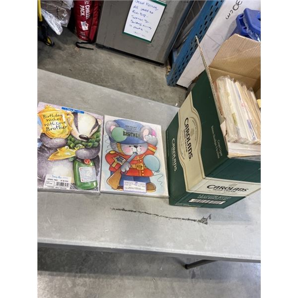 LARGE BOX OF NEW SON BIRTHDAY CARDS, SOME VINTAGE FROM ENGLAND