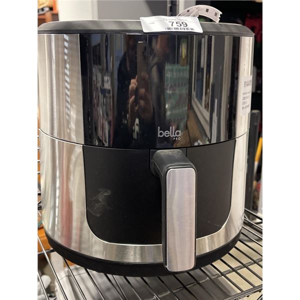 AS NEW DEMO BELLAPRO 8QT SMART CRISP AIR FRYER - TESTED WORKING, RETAIL $249