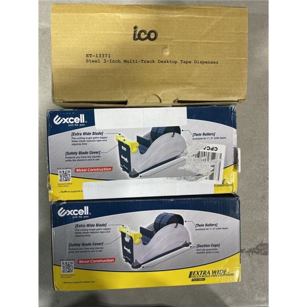 3 NEW TAPE DISPENSERS