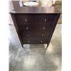 Image 1 : 4 DRAWER HIGHBOY DRESSER, DARK FINISH