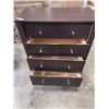 Image 2 : 4 DRAWER HIGHBOY DRESSER, DARK FINISH