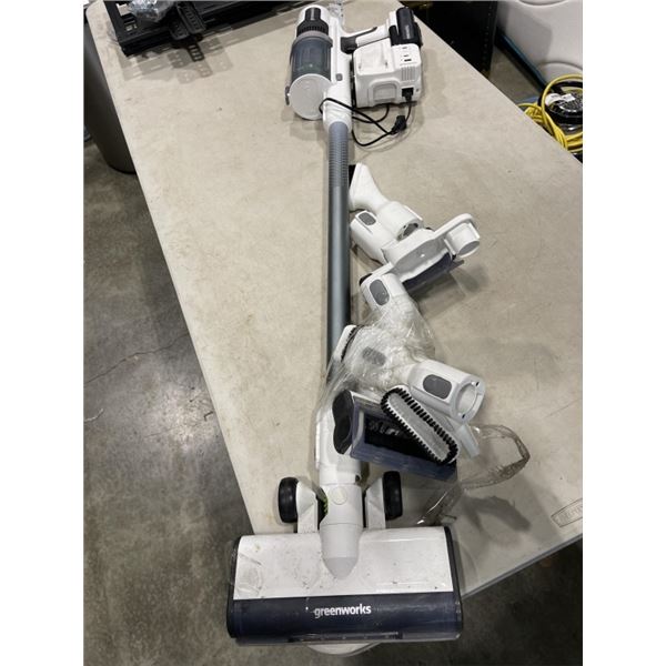 GREENWORKS CORDLESS VACUUM WORKING